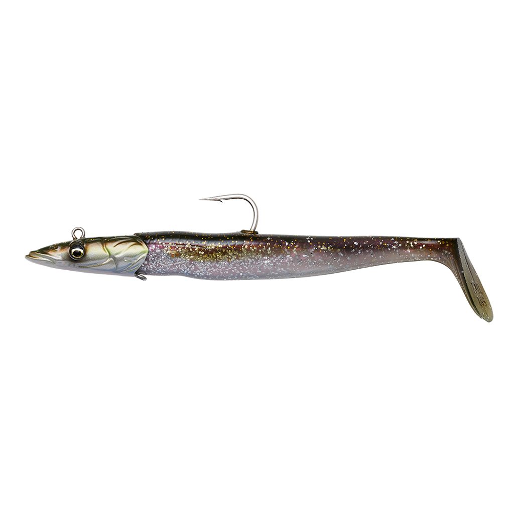 Savage Gear Shad Sandeel V2 Farbe Green Silver Gewicht 86g