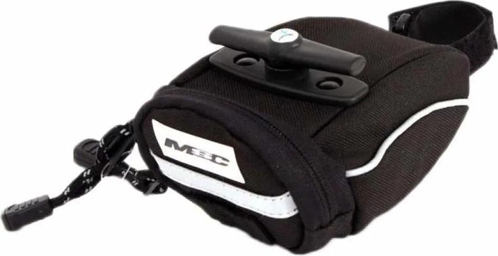 Msc Reflective Compact With Double Volume Werkzeug-satteltasche Schwarz Schwarz One Size