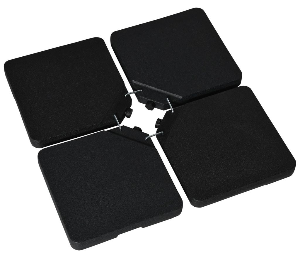 Gewichte für freitragende Sonnenschirmständer, 4-teilig, HDPE, 60/70 kg