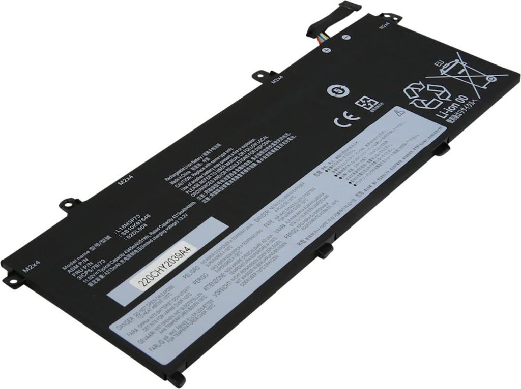 Avizar, Ersatzakku für Lenovo ThinkPad T490 Li-Ion 11,52V 4345mAh 51Wh, Schwarz
