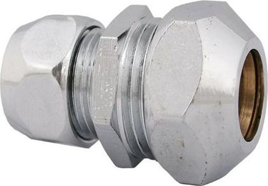 Js Doppel-Quetschverschr. Reduz. Dn10,1/2"X12Mm,3/8"X10Mm,Verchr.