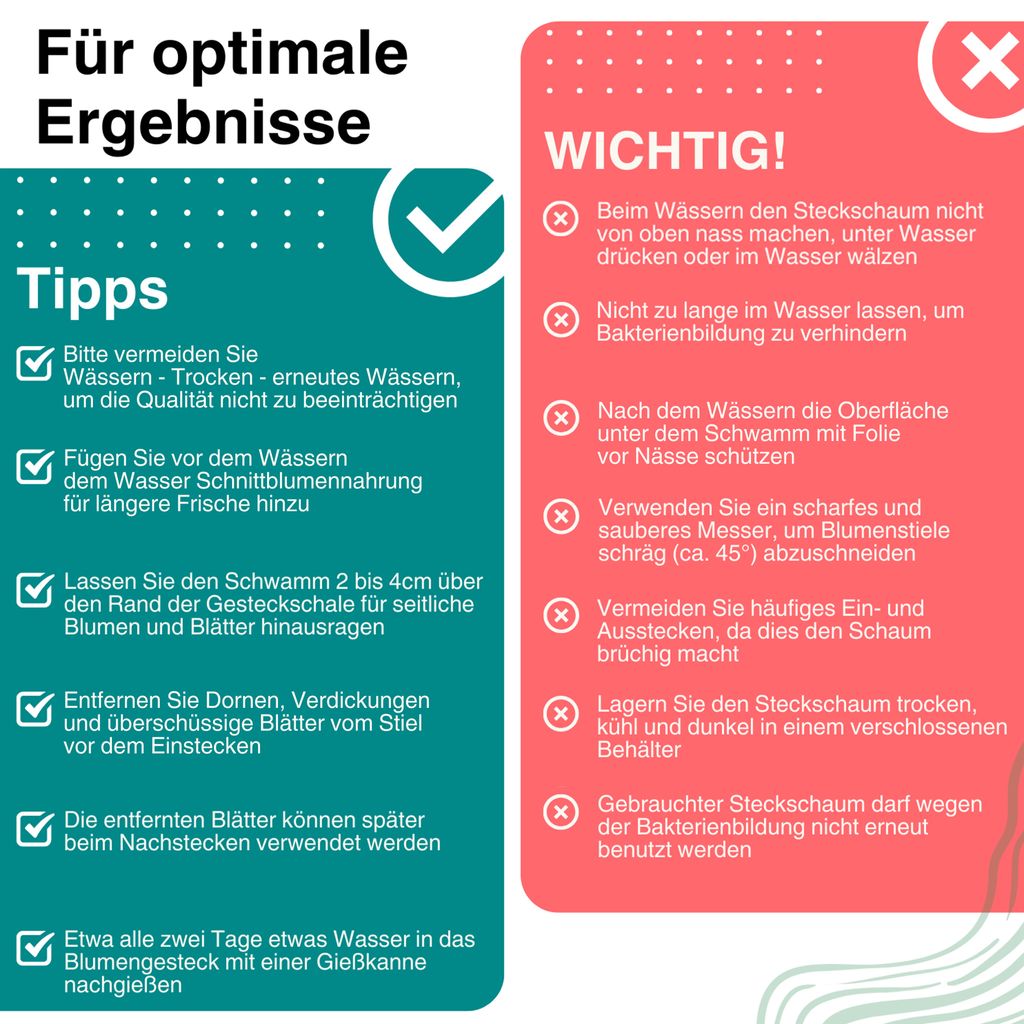 Nass Steckschaum Kugel 25cm für Frischblumen 1 Stück Produktbild 