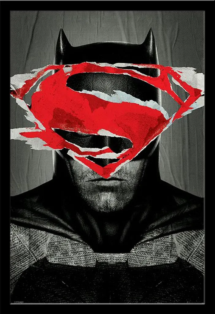Cadre interchangeable Shinsuke noir avec Poster Batman vs Superman 4K