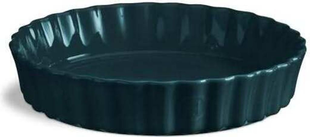 Emile Henry Tiefe Tortenform / Quicheform 24 cm Farbe Blau Belle Ile
