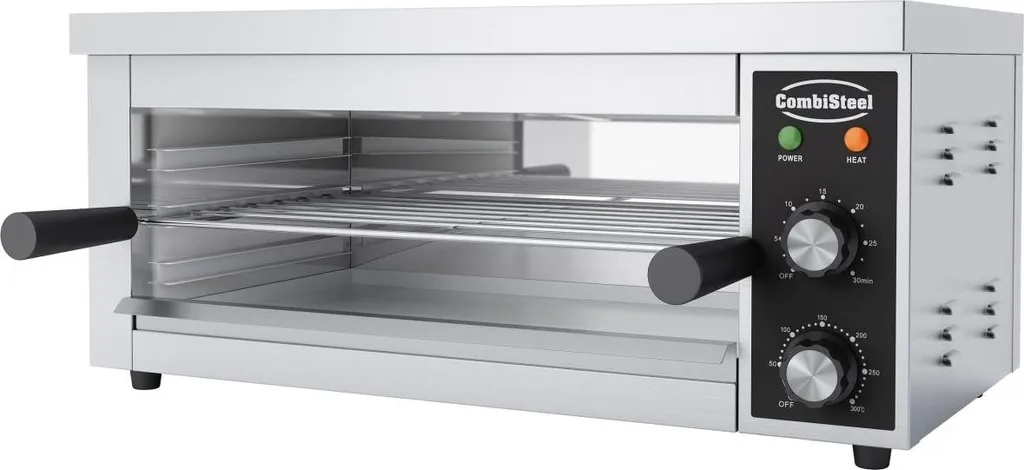 Salamandre de cuisine 610 mm avec grille réglable et structure en inox