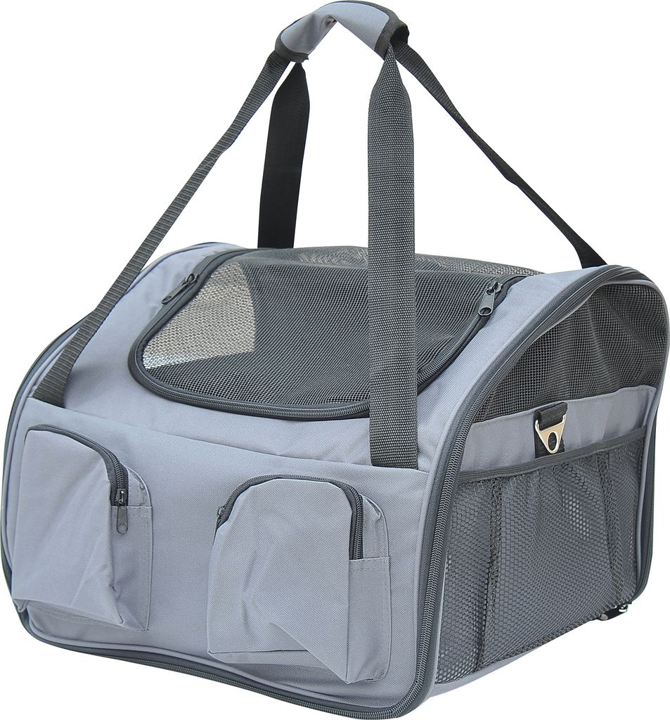 PawHut Hundebox faltbar Hundetransportbox mit Seitentasche, Produktbild 
