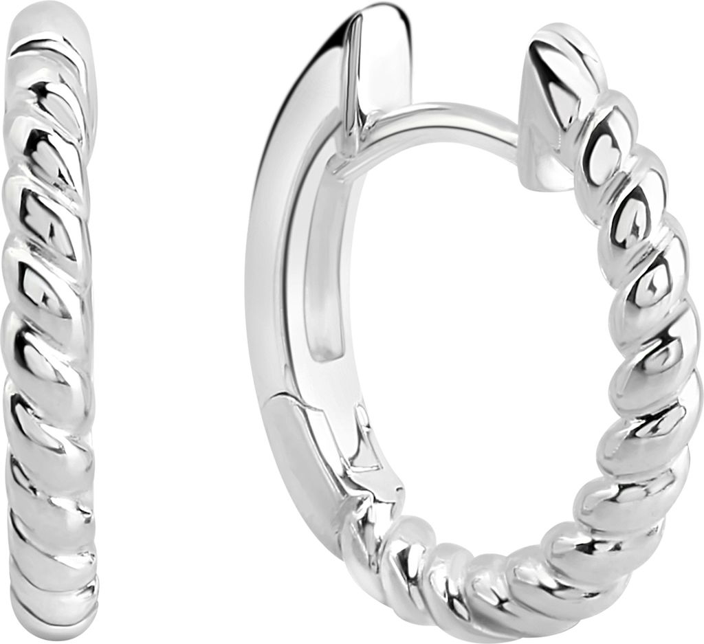 V Creolen 925/- Sterling Silber 1,5cm weiß 371210245R