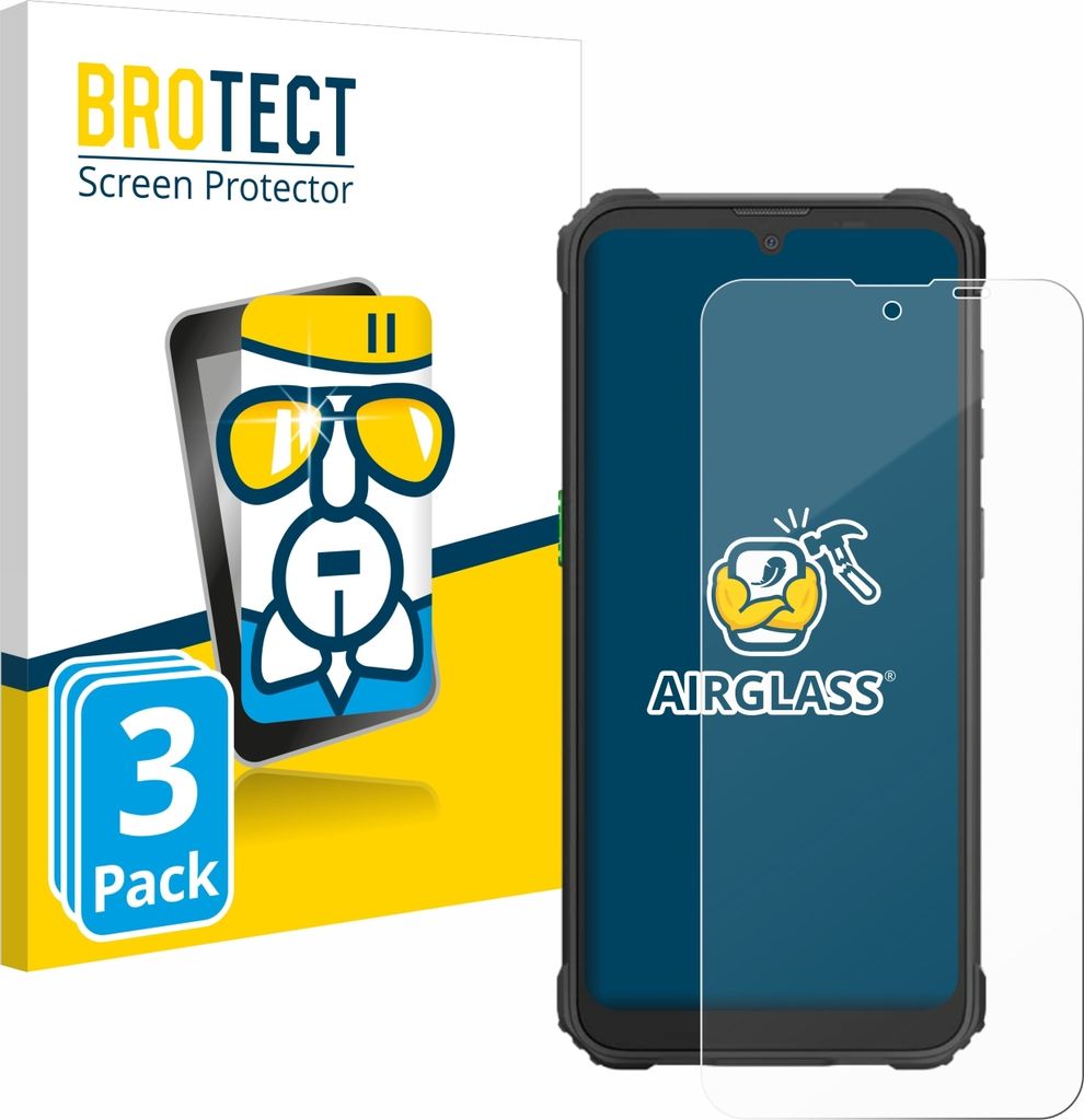 3x BROTECT Schutzglas für Blackview BV5300 Plus Schutzfolie Panzer Folie Glas Display Schutz klar