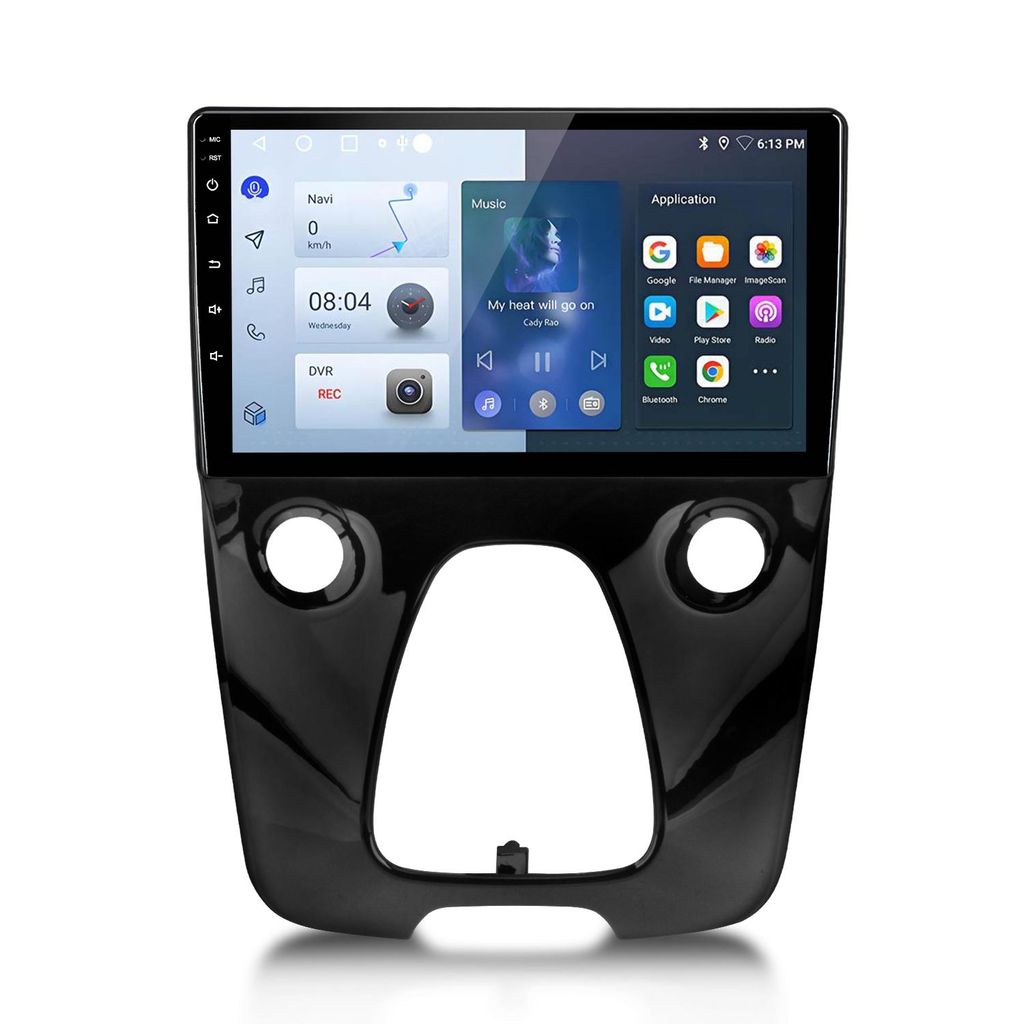 6+128GB Carplay Android 13 Autoradio BT Für Toyota Aygo Citroen C1/Peugeot 108 SWC WIFI 8Kern 4GSIM GPS navi