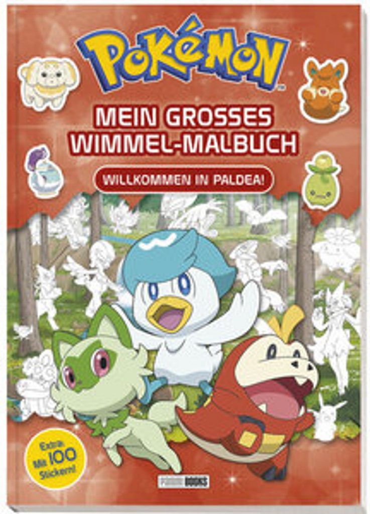 Pokémon: Mein großes Wimmel-Malbuch - Willkommen in Paldea! Produktbild 