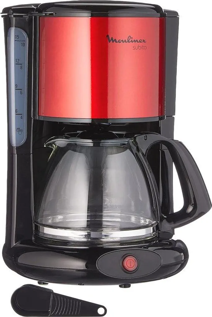 Machine à café filtre inox avec carafe en verre grande capacité 1,25L