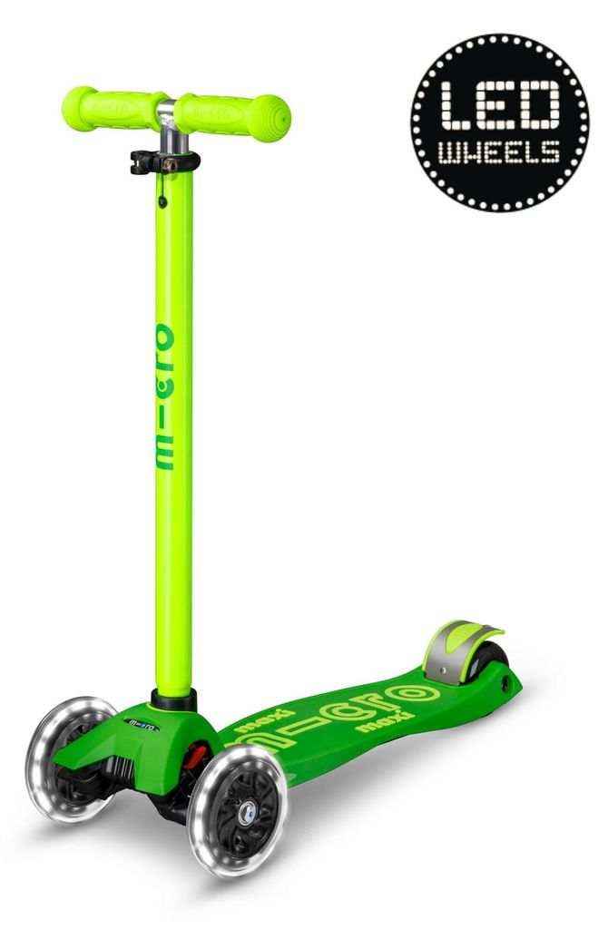 Micro Maxi Micro Roller Deluxe LED grün-gelb Neon