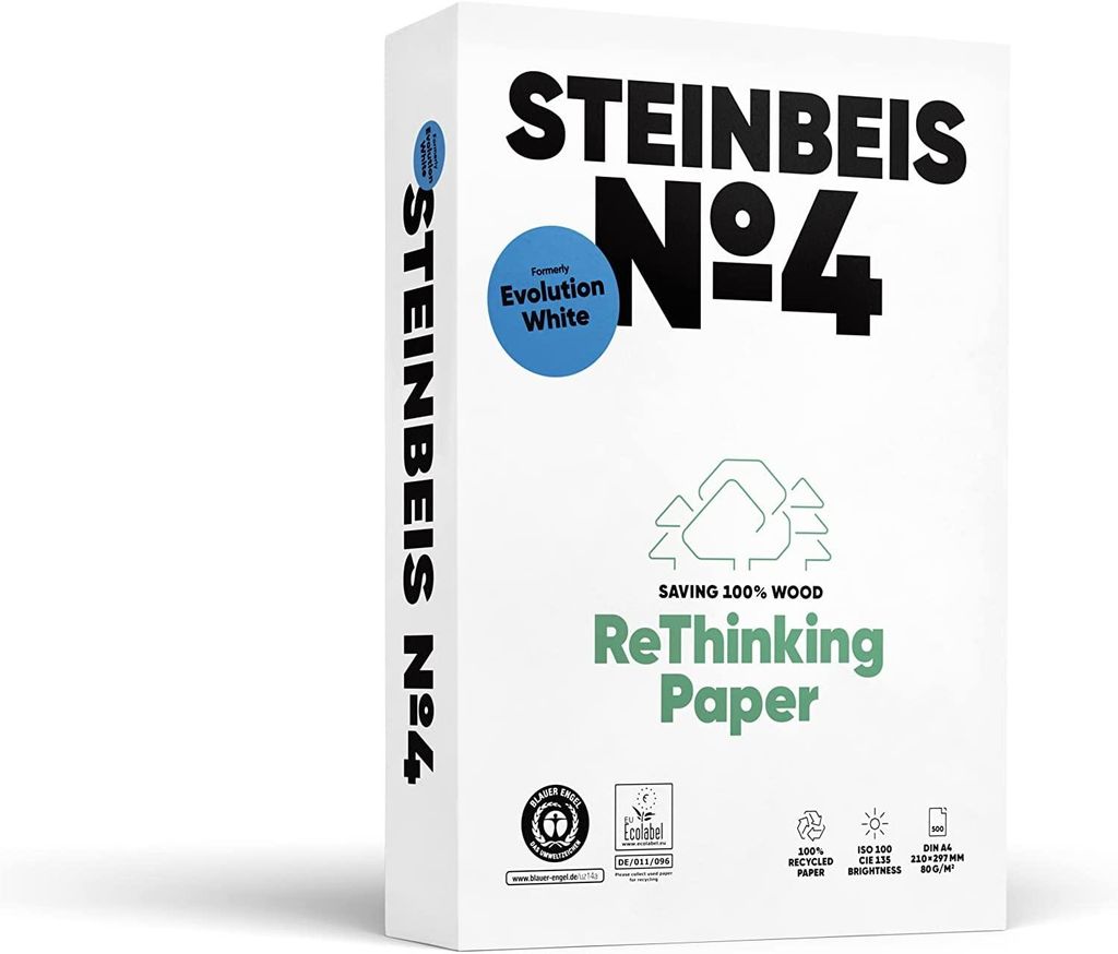 Steinbeis No 4 - Evolution White 80g/m² DIN-A4 500 Blatt Produktbild 
