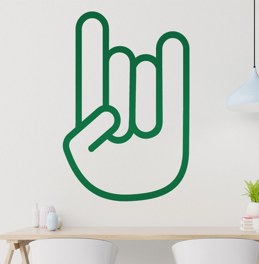 horns Wandtattoo in 6 Größen - Wandaufkleber Wall Sticker - Dekoration, Küche, Wohnzimmer, Schlafzimmer, Badezimmer