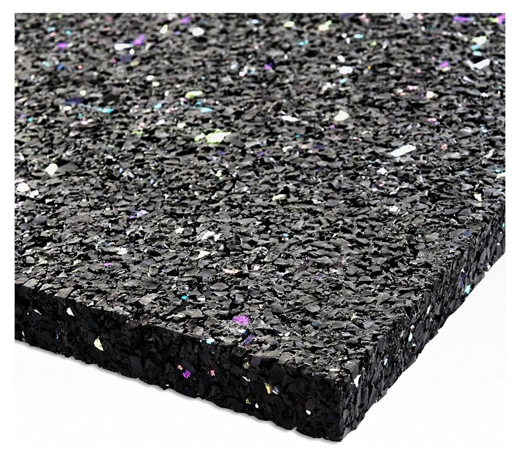 4x Antivibrationsmatte 60 x 60 cm, 5 mm dick - zuschneidbare Antivibrationsunterlage für Waschmaschine und Trockner, Gummiunterlage