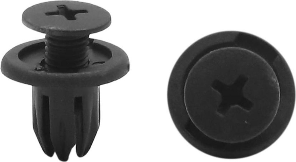 Befestigung Clips 100Stk. Stoßstange Druckniete Halter für Cooper Schwarz