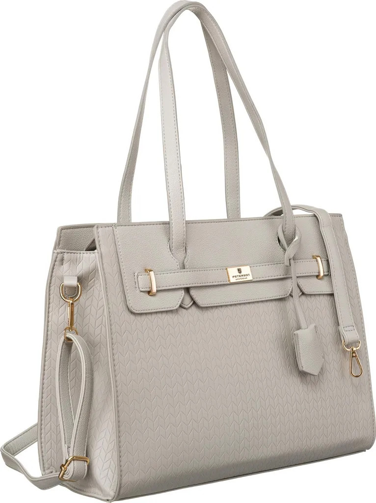 Offerta Borsa Peterson PTN R-1907-9764 Grigio: Vera Pelle a Prezzo Shock
