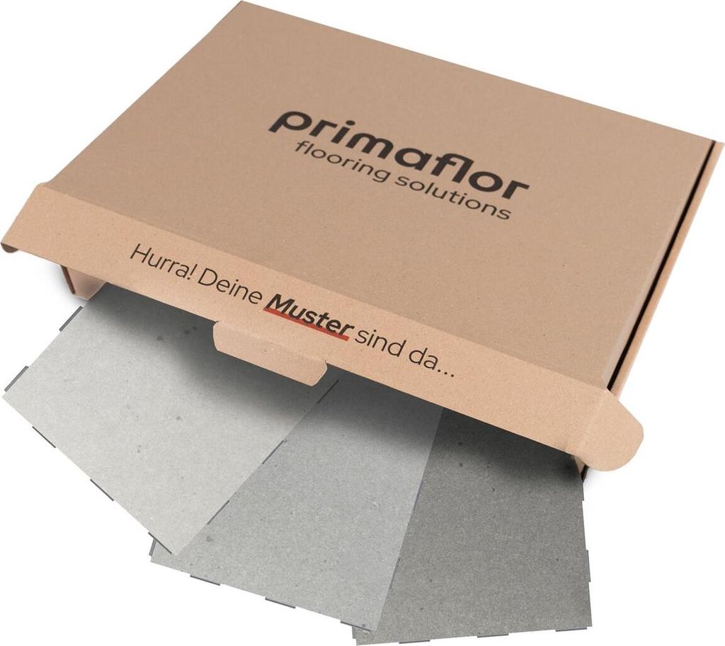Primaflor Muster-Box Vinylfliese LIVE - 3 Muster - Hochwertiger Vinylboden mit Klicksystem - Wasserabweisendes Klickvinyl - Designboden in Betonoptik