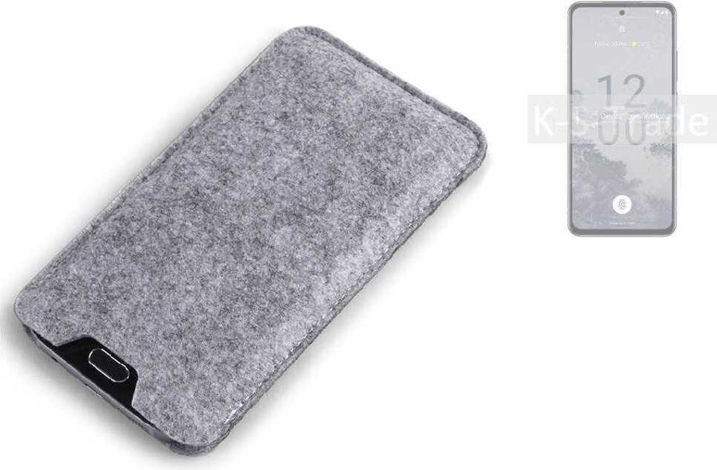 K-S-Trade Filz Handyhülle kompatibel mit Nokia X30 5G Schutzhülle Filztasche Filz Tasche Case Sleeve Handy Hülle Filzhülle grau