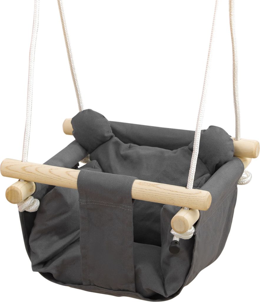 AIYAPLAY Babyschaukel, Kinderschaukel für 9–36 Monate, mit gepolstertem Sitz und verstellbaren Seilen, Belastung 70 kg, für drinnen und drauße...