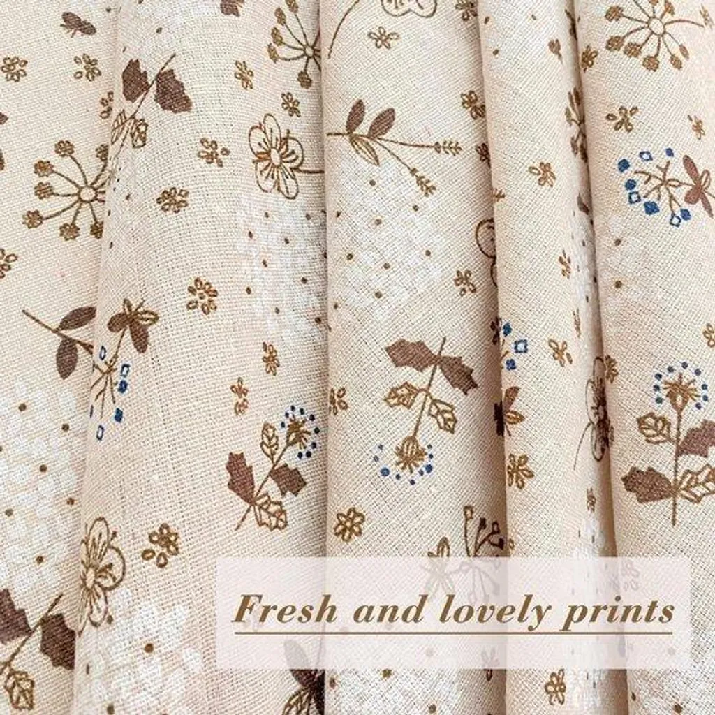 Nappe de pique-nique ronde hydrofuge en coton beige 150 cm de diamètre