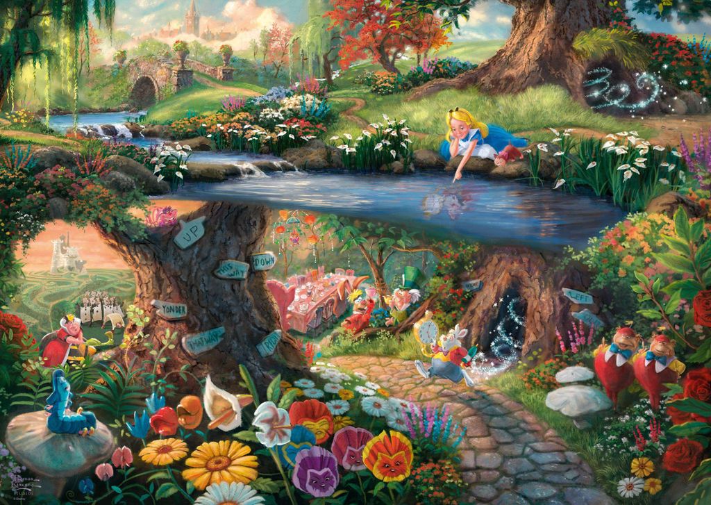 Puzzle, Schmidt Spiele Disney Alice im Wunderland, 1000 Teile, Ab 12 Jahren