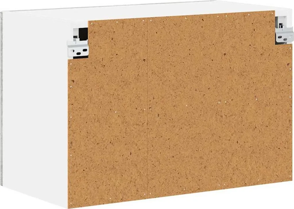 vidaXL Pensili da cucina con anta 2 pezzi grigio cemento 60 x 31 x 40 cm