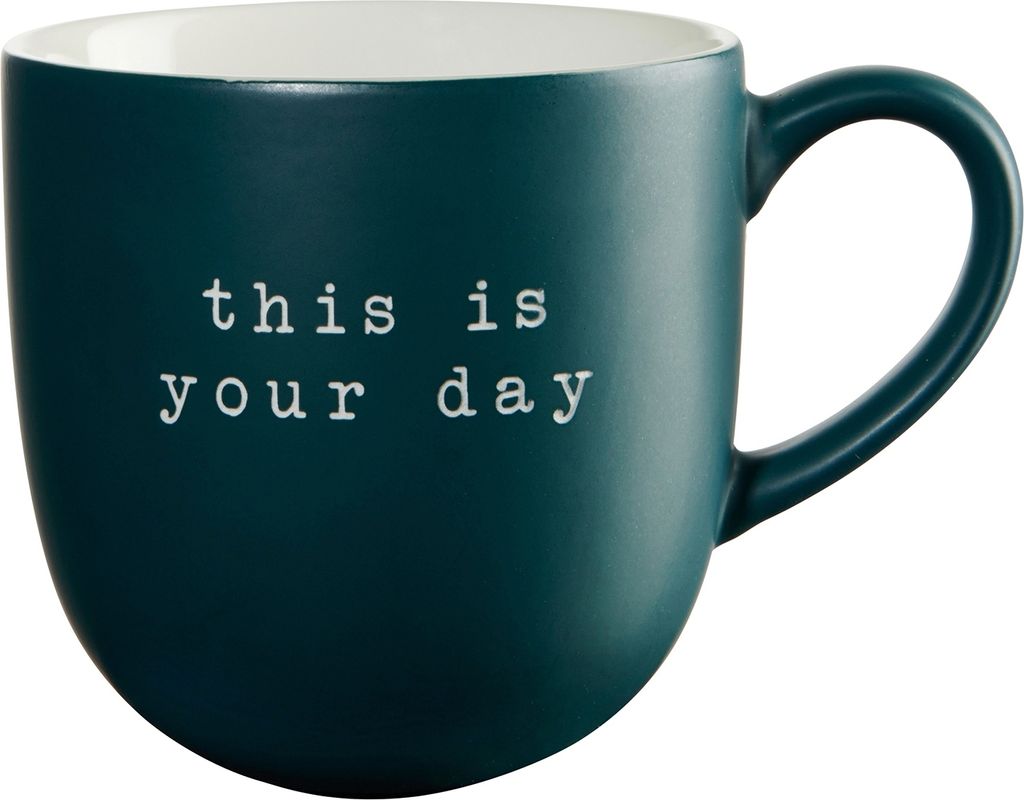 ASA Selection Hey! Henkelbecher, Tasse, Kaffeebecher, Teetasse, New Bone China, This is your day, 350 ml, 17075277