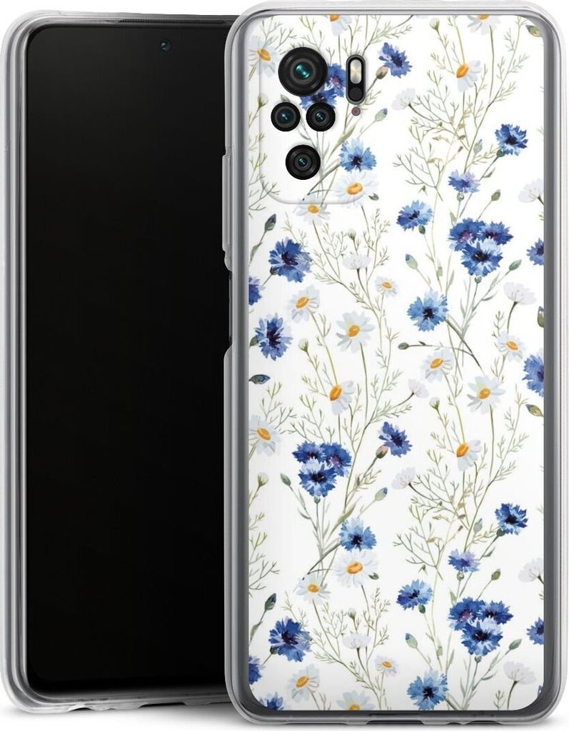 DeinDesign Handyhülle für Xiaomi Redmi Note 10 4G Silikon Hülle Case Smartphone Schutzhülle Blume Blumen Muster