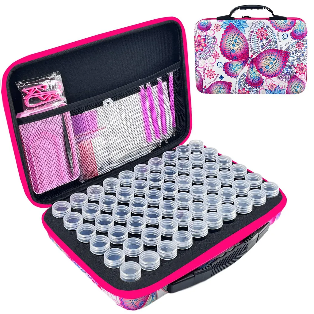 Kit Rangement Peinture Diamant contre le Désordre : 60 Pièces de Tri