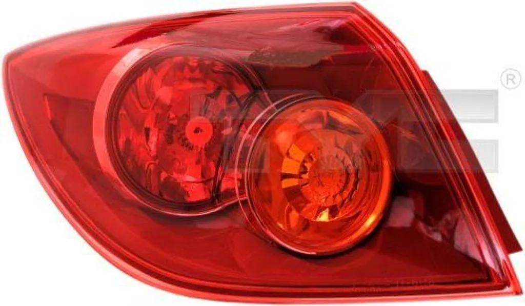 Feu arrière TYC haute visibilité pour Mazda 3, équivalent BP4K51160D