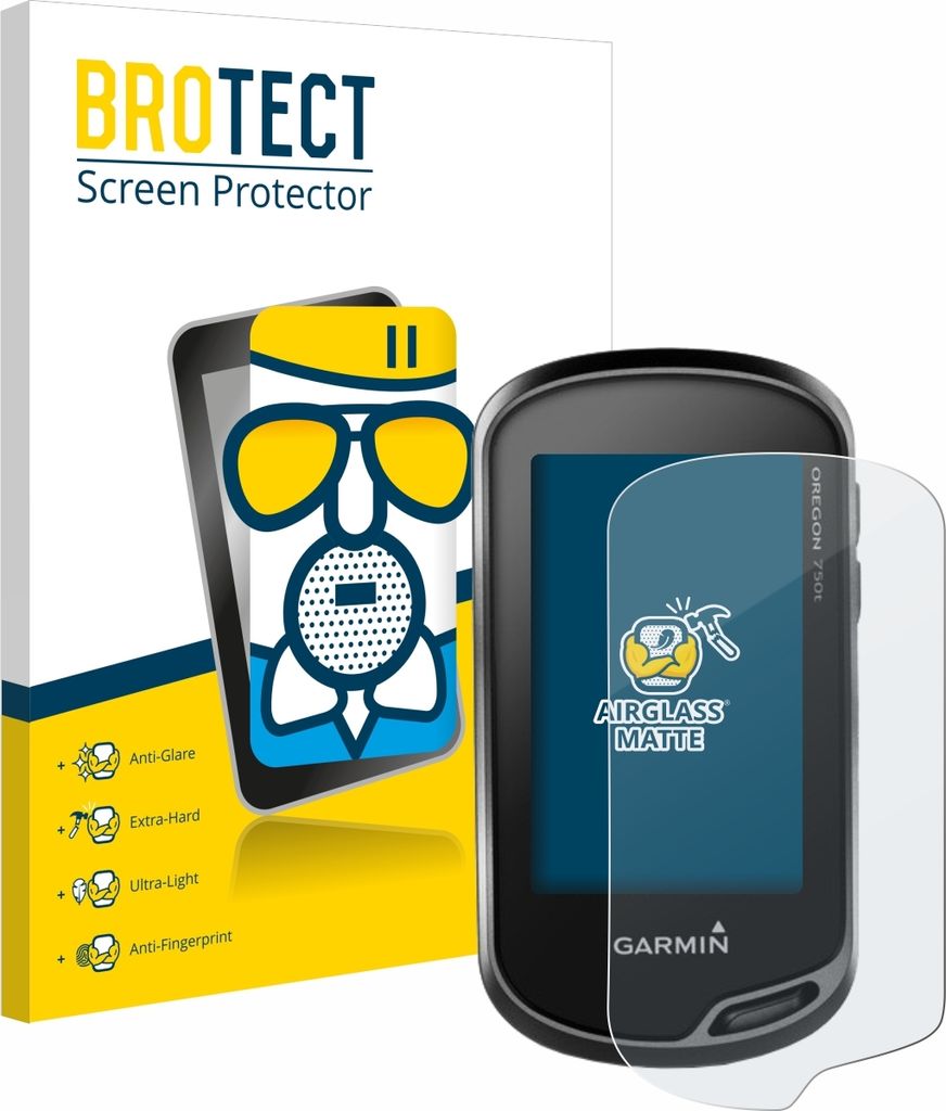 BROTECT Entspiegelungs Schutzglas für Garmin Oregon 700 / 750t Schutzfolie Panzer Folie Glas Display Schutz matt