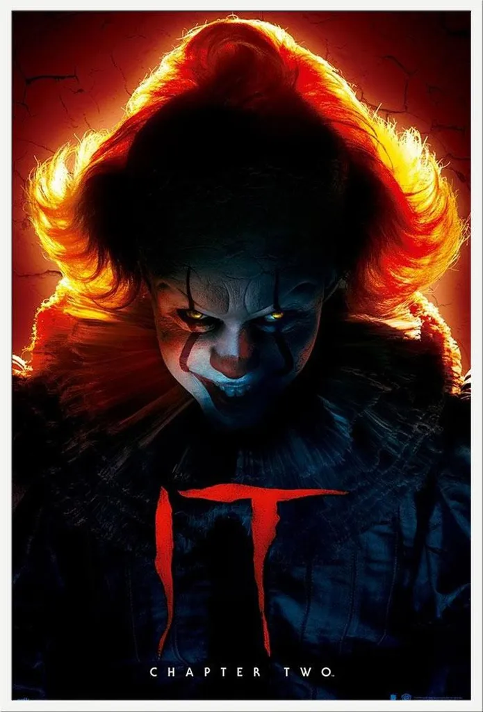 Affiche IT Chapitre 2 Stephen King avec Cadre Blanc Shinsuke 61x91,5 cm