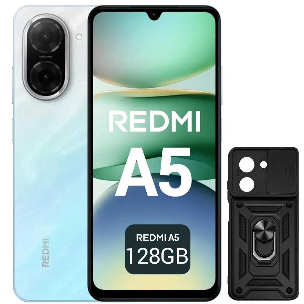 Xiaomi Redmi A5 128GB Blu Dual Sim con Custodia - Offerta Smartphone