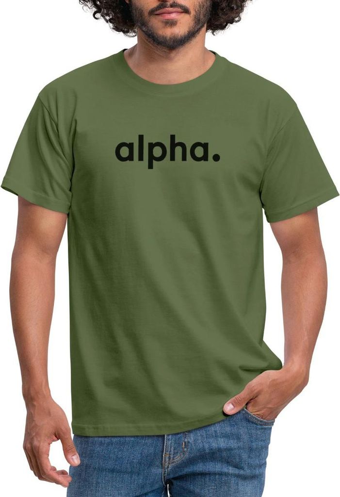 Spreadshirt Stromberg Firmenschriftzug von Alpha Männer T-Shirt, M, Militärgrün
