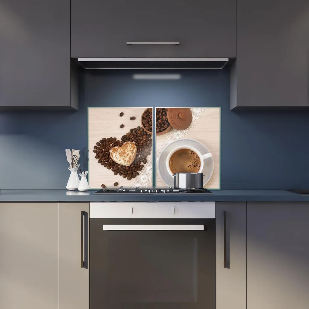 Coprifornelli Universale Vetro 2 Pezzi 40x52 Marrone | Paraschizzi Cucina - 6