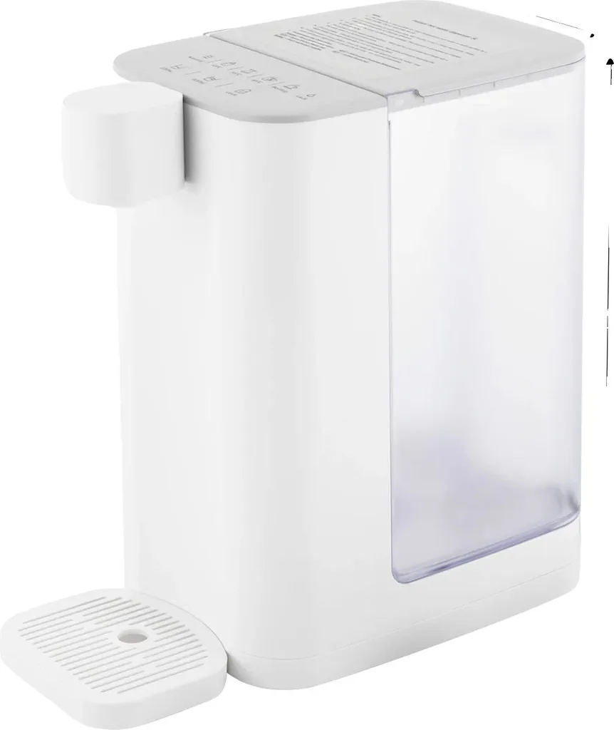 Distributeur d'eau chaude 3L blanc avec température réglable instantané