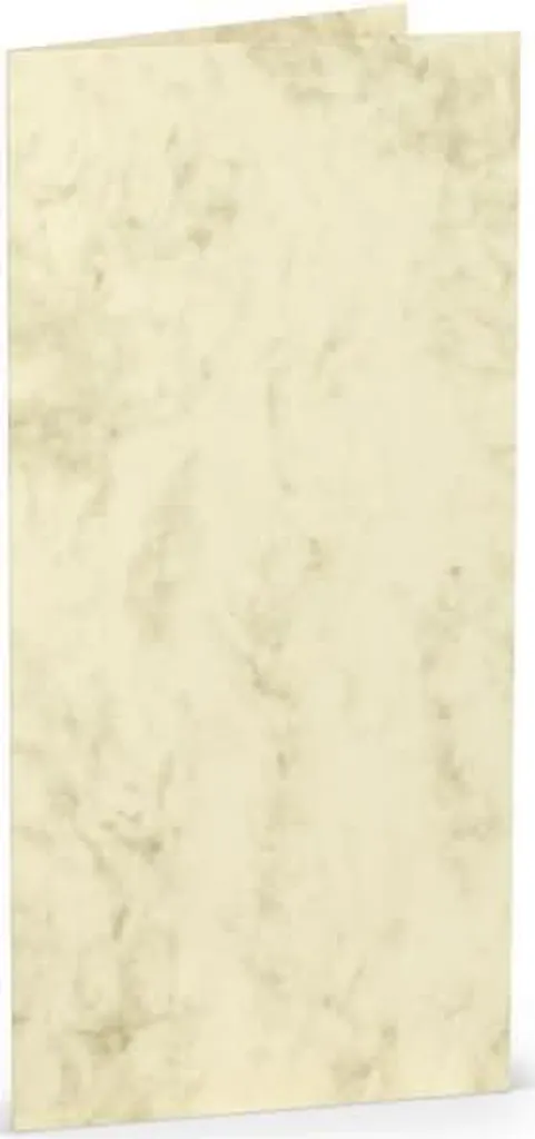 Carte de correspondance DL chamois marbré pour vos vœux et lettres