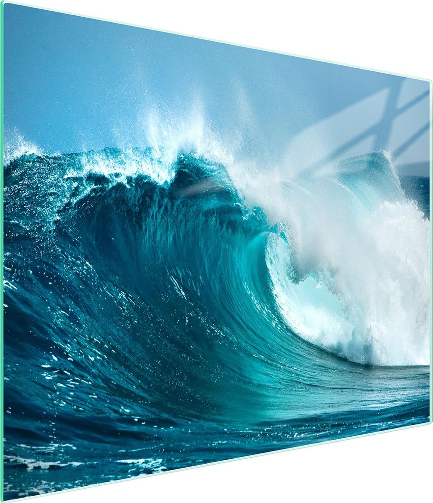 Glasschneidebrett 52x30 Welle
