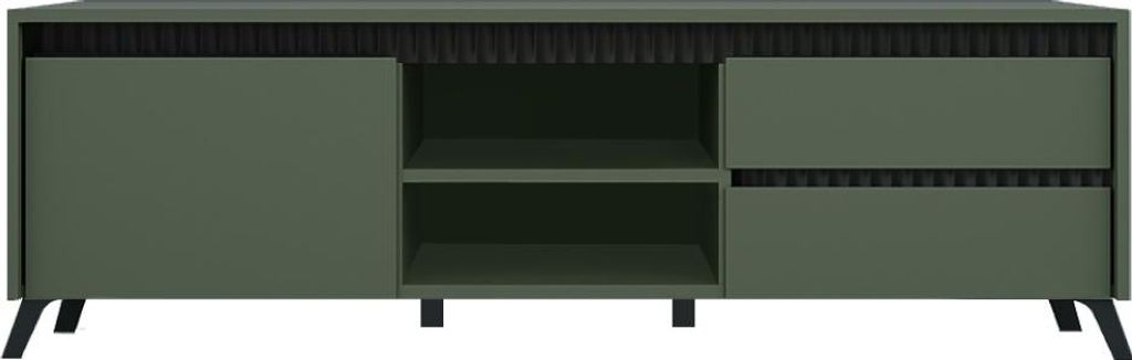 Kondela TV-Tisch Longy RTV1K2So - Rauchgrün / Schwarz