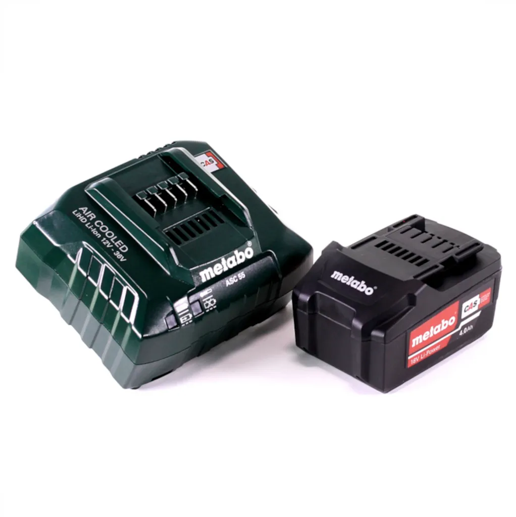 Offerta Set Metabo 18V: Batteria 4Ah + Caricatore ASC 55 Prezzo Top