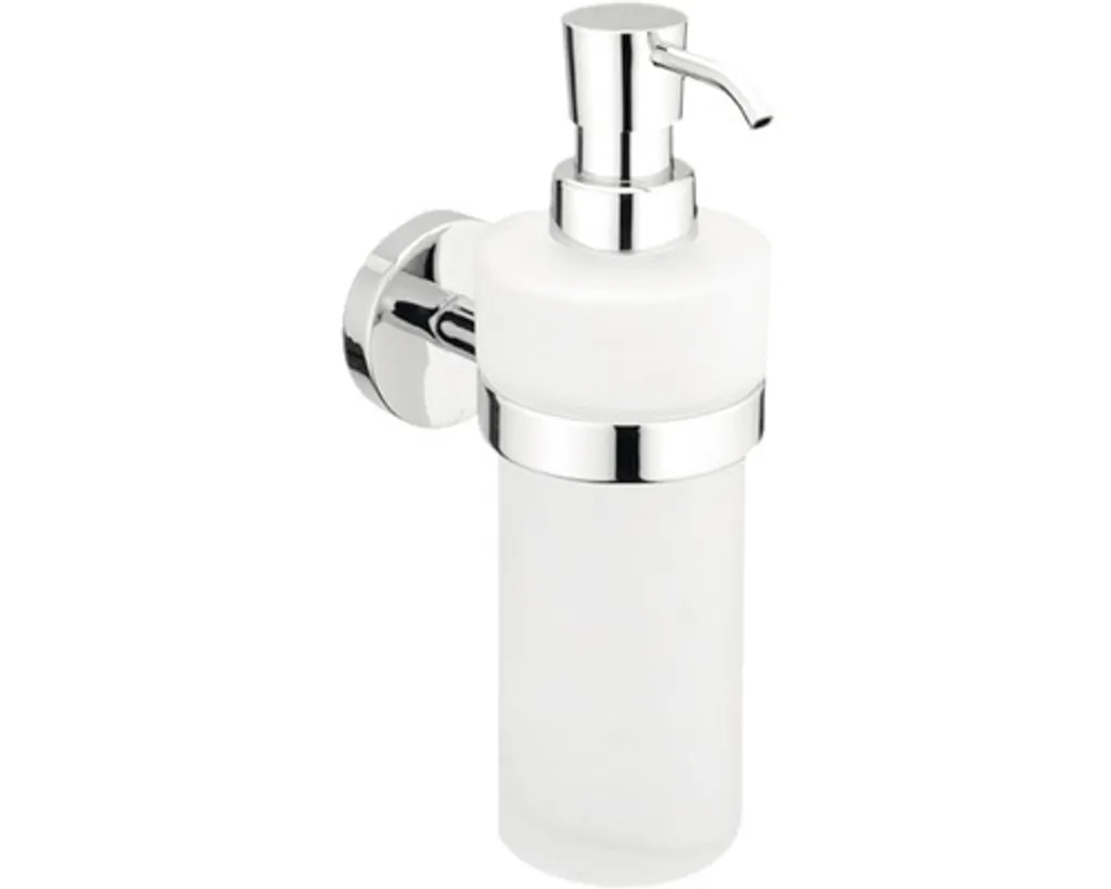 Distributeur de savon liquide blanc Nimco UN 13031W-26 finition chromée
