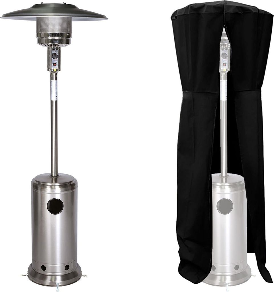 Parasol chauffant OSLO - chauffage d'extérieur gaz - acier Image du produit 