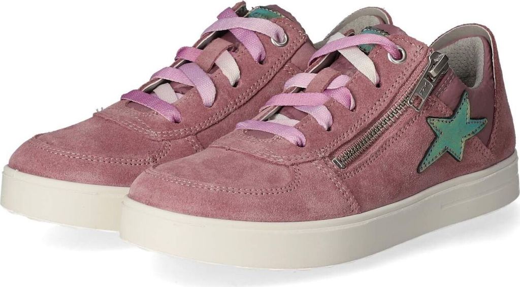 Superfit Mädchen Low Sneaker STELLA Lila Leder-Textil-Mix Größe: 27