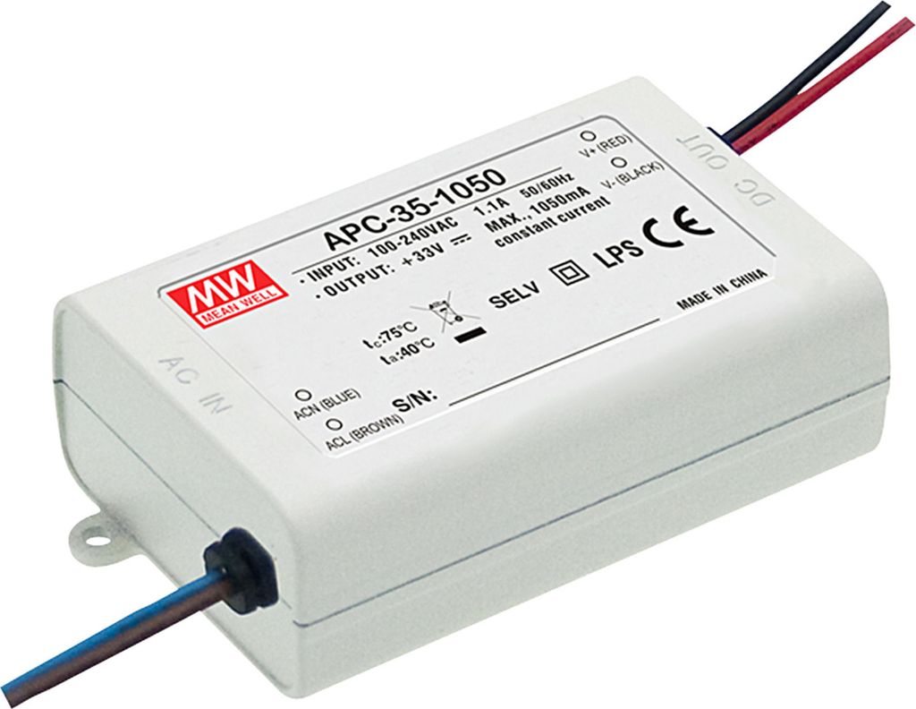 MEANWELL APC-35-350 - LED Schaltnetzteil ohne PFC - 35W Produktbild 