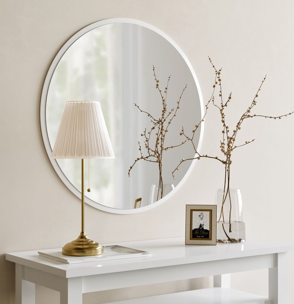 Skye Decor, Dekoratif Yuvarlak Ayna Beyaz A706, nástěnné Obrázek produktu 