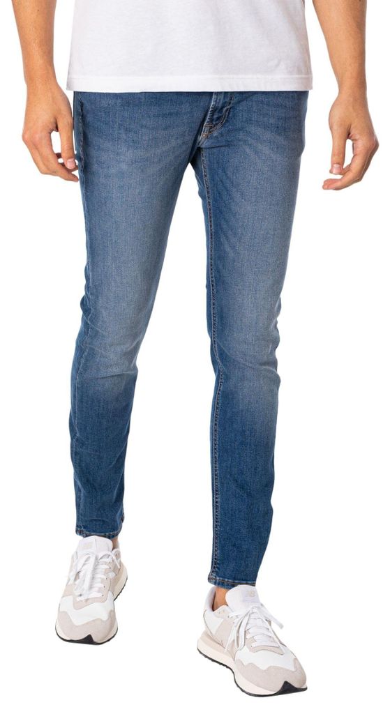 Jack & Jones 12166854, Blau, Jeans, Baumwolle, Elasthan, Produktbild 