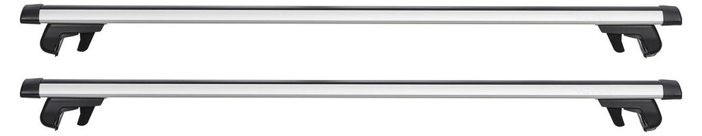 SucceBuy 2 x Dachgepäckträger Querträger mit 100 kg Tragkraft, Geeignet für Erhöhte Dachreling, 220–1060 mm Relingabstand, Abschließbare Tr...