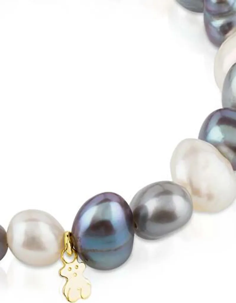 Bracelet TOUS perles blanches 1004042600 - Finition argent et nacre pure - 2