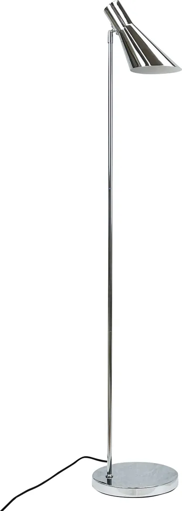 Lampe de sol design DL12 en chrome : éclairage intérieur polyvalent